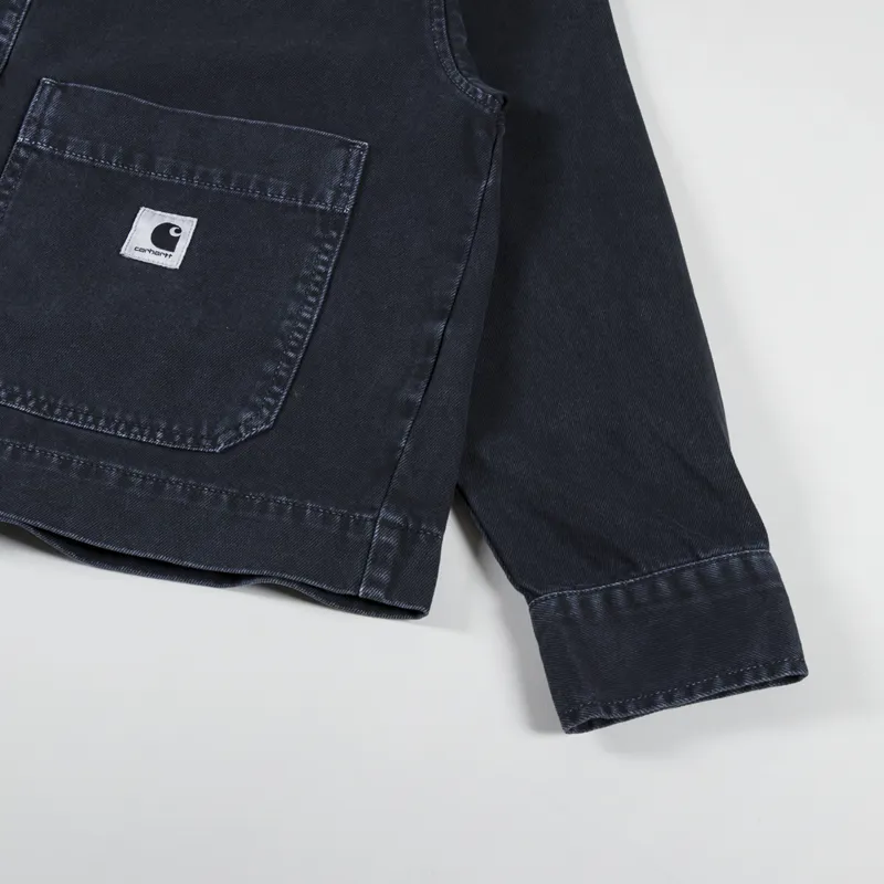 Carhartt WIP Womens Garrison Denim Jacket Black Stone Dyed
