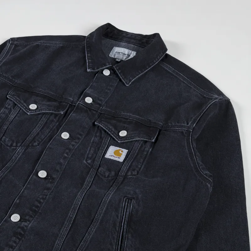 Carhartt WIP Helston Jacket Black Stone Washed-3