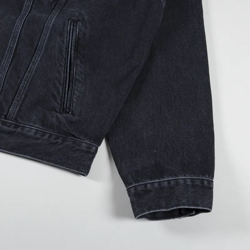 Carhartt WIP Helston Jacket Black Stone Washed-6