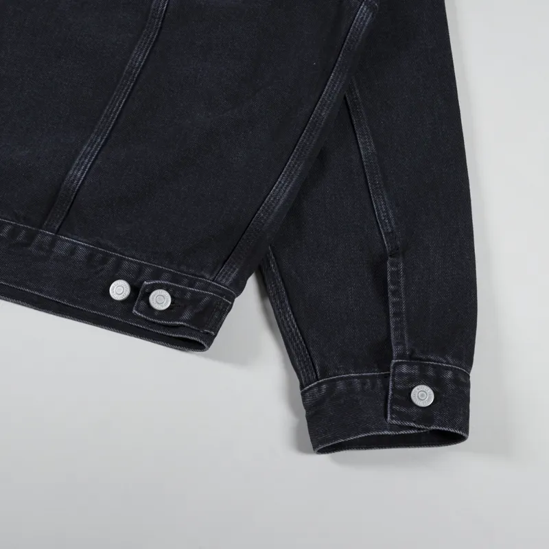Carhartt WIP Helston Jacket Black Stone Washed-7