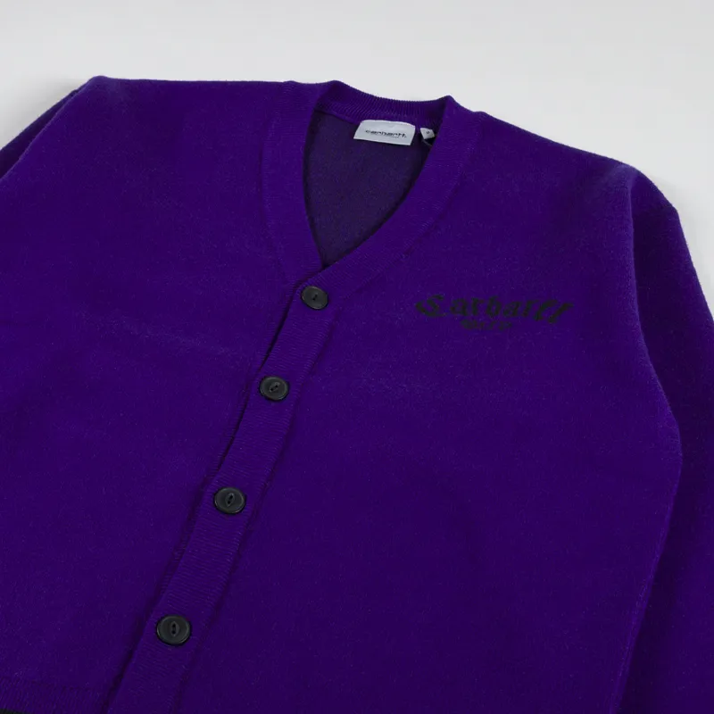 Carhartt WIP Onyx Cardigan Tyrian Black-3