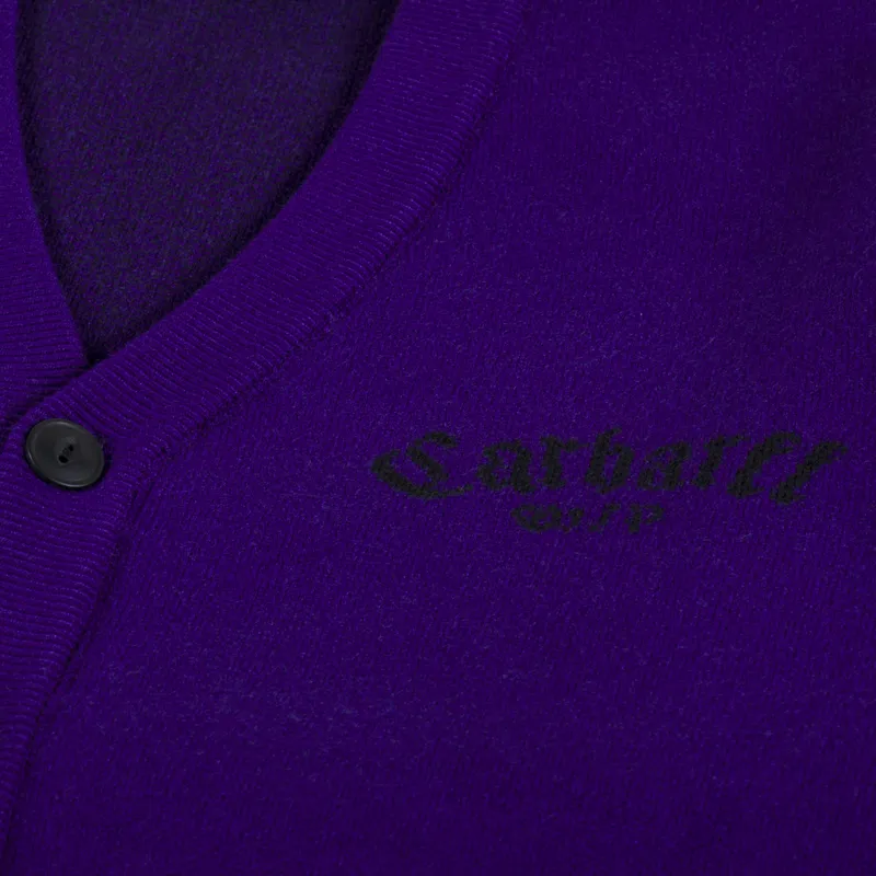 Carhartt WIP Onyx Cardigan Tyrian Black-8