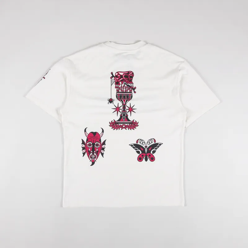 Edwin Teide Flash T Shirt Whisper White