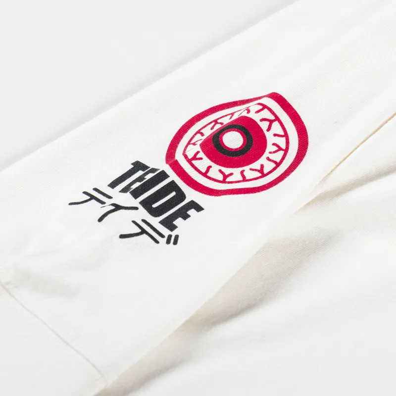 Edwin Teide Flash Long Sleeve T Shirt Whisper White-6