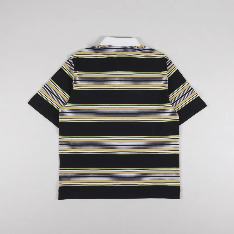 Carhartt WIP Gaines Rugby Shirt Stripe Black-1
