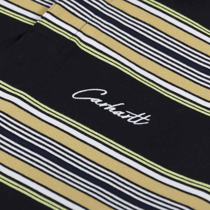 Carhartt WIP Gaines Rugby Shirt Stripe Black-4