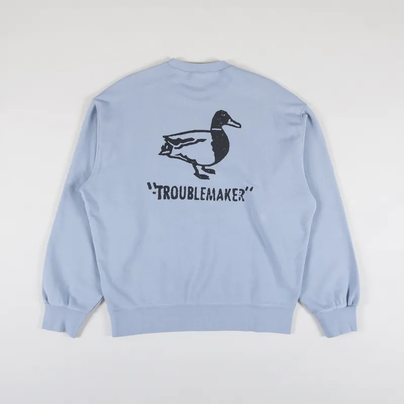 Carhartt WIP Stamp Sweat Misty Sky Black