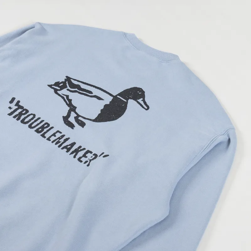 CARHARTT WIP｜ (STAMP SWEAT (I033620 13G06)) Oversized Stamp Sweatshirt Misty Blue | Carhartt WIP | EQVVS