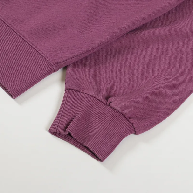 Carhartt WIP Stamp Sweat Dusty Fuchsia Black-6