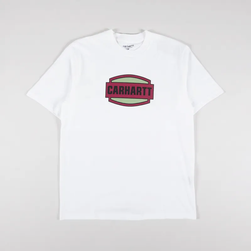 Carhartt WIP Press Script T Shirt White
