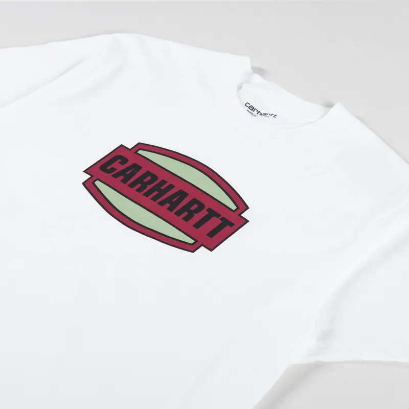 Carhartt WIP Press Script T Shirt White-1