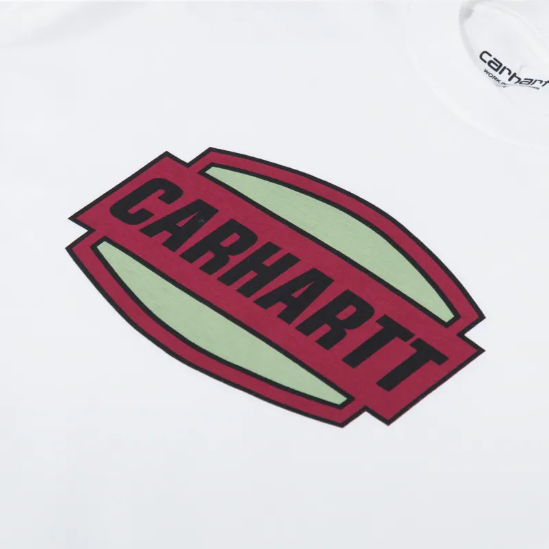 Carhartt WIP Press Script T Shirt White-2