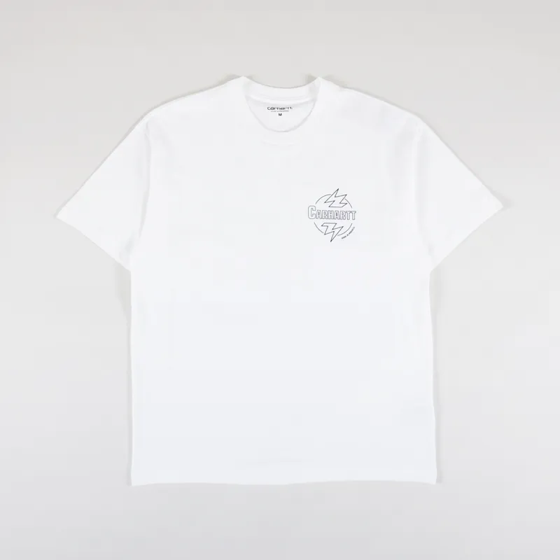 Carhartt WIP Ablaze T Shirt White Black-1