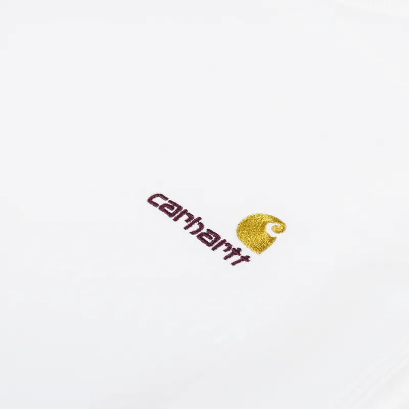 Carhartt WIP Womens American Script Sweat White-7