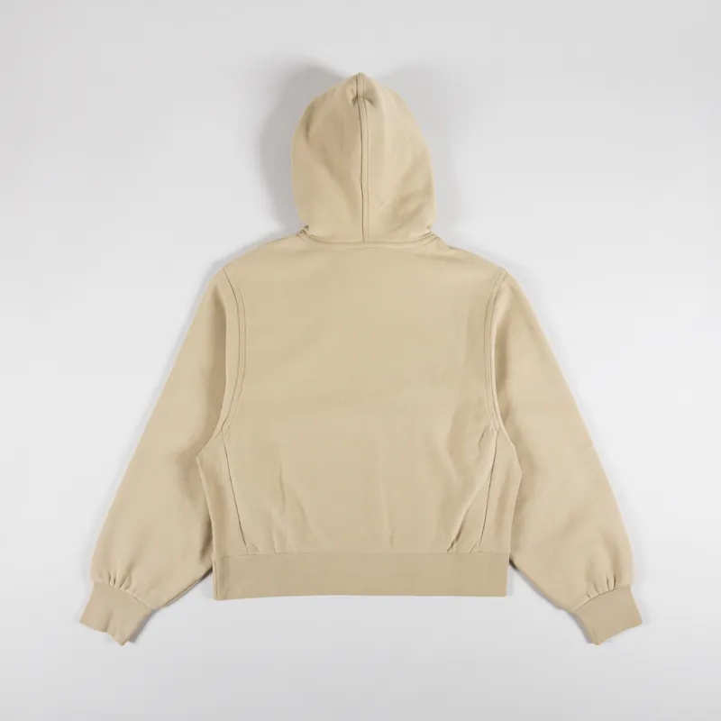 Carhartt WIP Womens Hooded American Script Sweat Sable-5