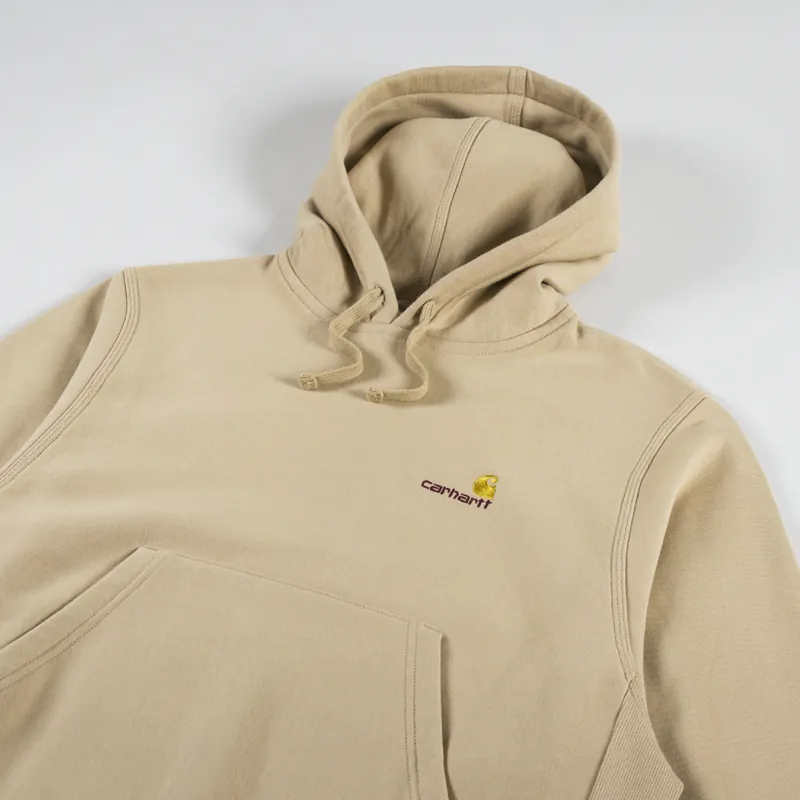 Carhartt WIP Womens Hooded American Script Sweat Sable-6