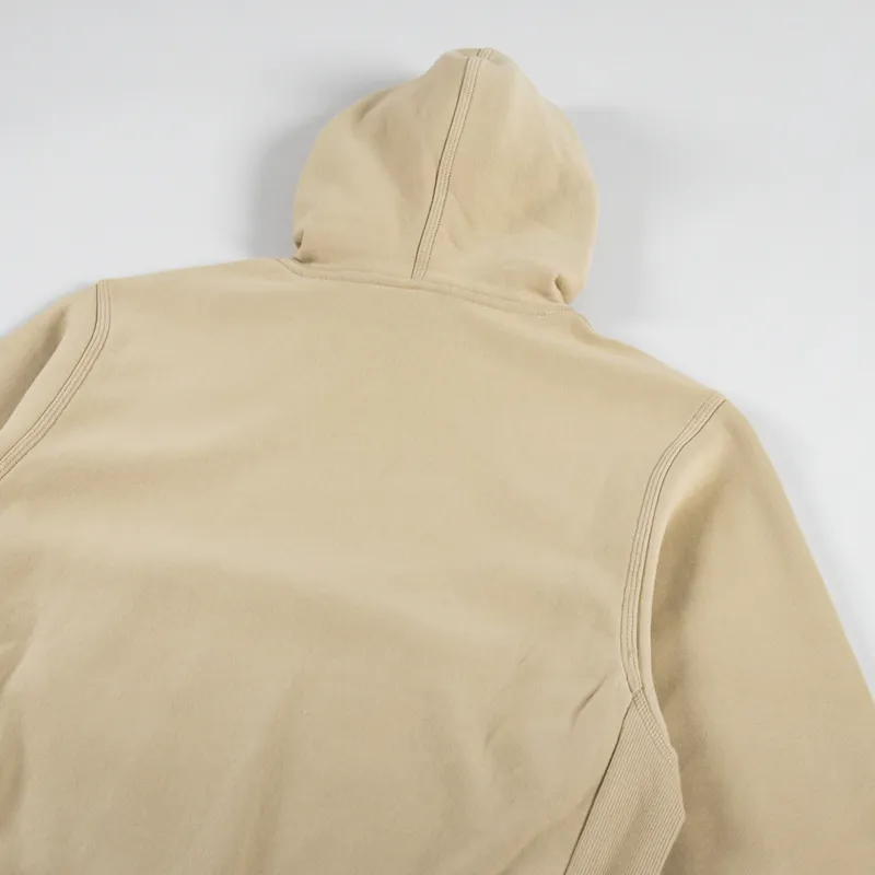 Carhartt WIP Womens Hooded American Script Sweat Sable-7