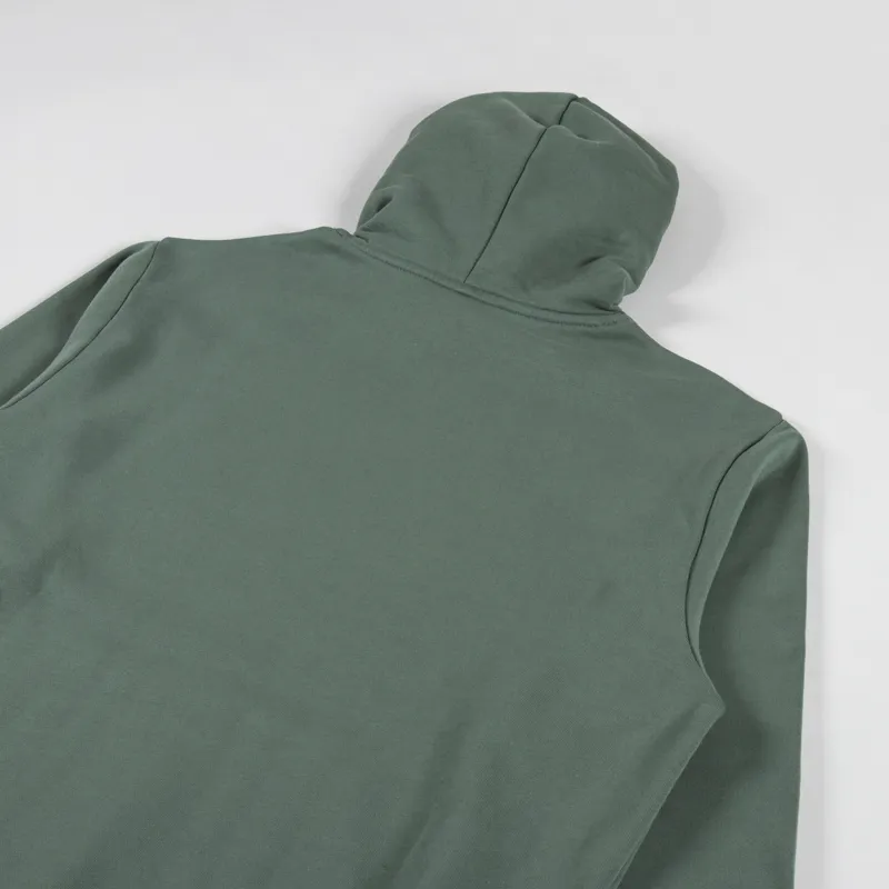 Carhartt WIP Hooded Script Embroidery Sweat Park White-3