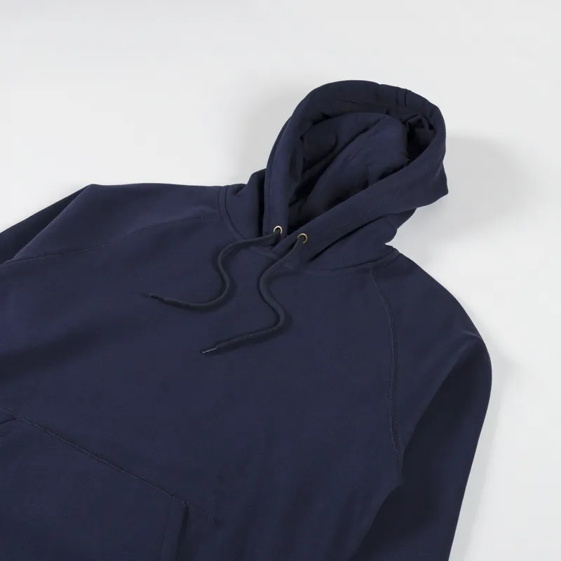 Carhartt WIP Hooded Chase Sweat Dark Navy Gold-1