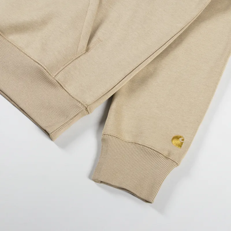 Carhartt WIP Hooded Chase Sweat Sable Gold-3