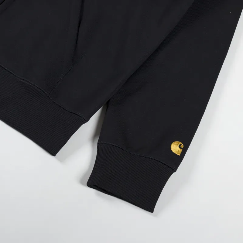 Carhartt WIP Hooded Chase Jacket Black Gold-7