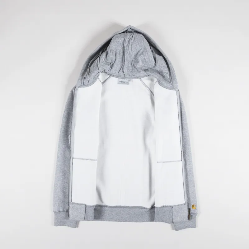 Carhartt WIP Hooded Chase Jacket Grey Heather Gold-1