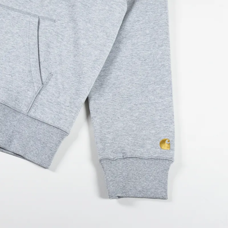 Carhartt WIP Hooded Chase Jacket Grey Heather Gold-7