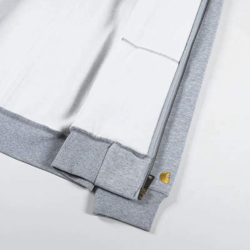 Carhartt WIP Hooded Chase Jacket Grey Heather Gold-8