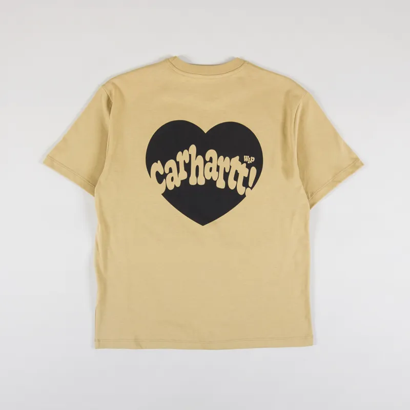 Carhartt WIP Womens Amour T Shirt Bourbon Black-4