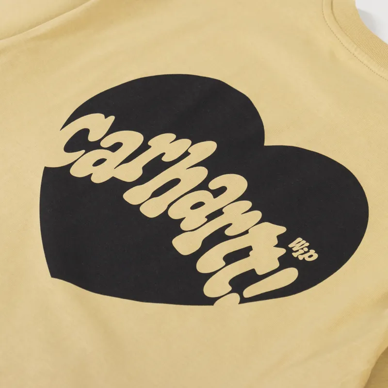 Carhartt WIP Womens Amour T Shirt Bourbon Black-8