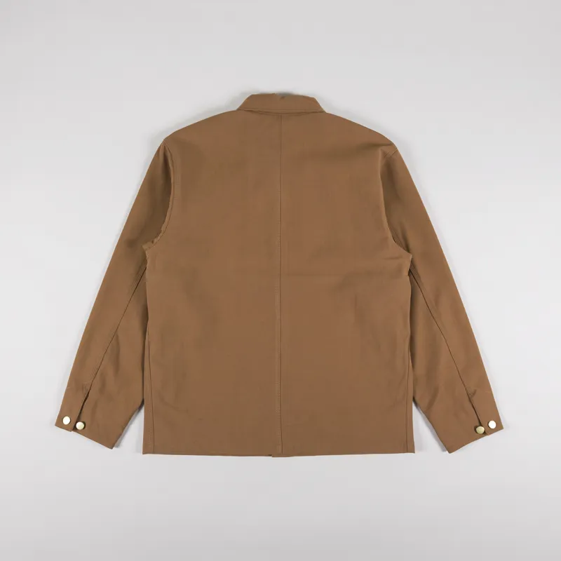 Carhartt WIP Suede Michigan Coat Hamilton Brown-1