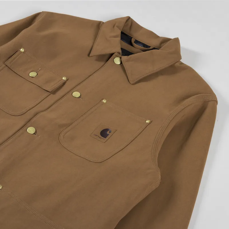 Carhartt WIP Suede Michigan Coat Hamilton Brown-2