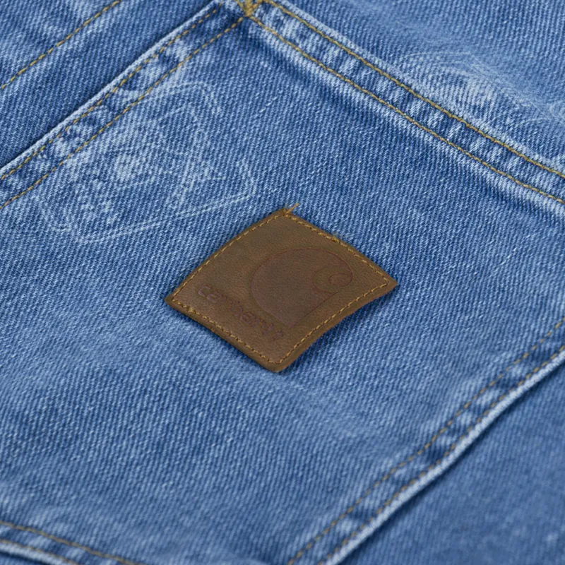 Carhartt WIP Stamp Jacket Blue Bleached-5