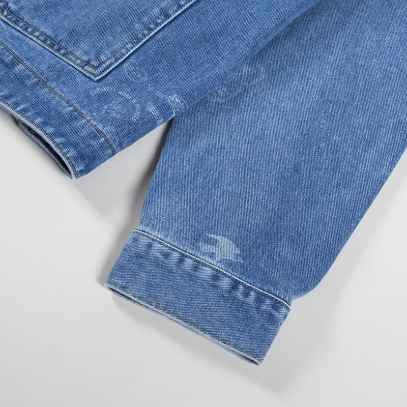 Carhartt WIP Stamp Jacket Blue Bleached-6
