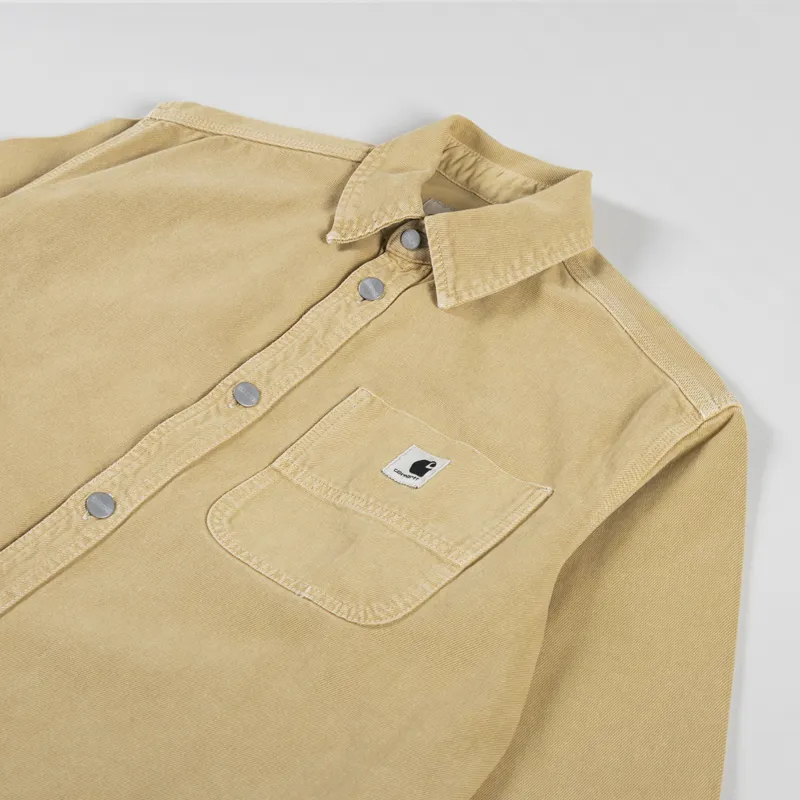 Carhartt WIP Womens Georgia Shirt Jac Bourbon-6