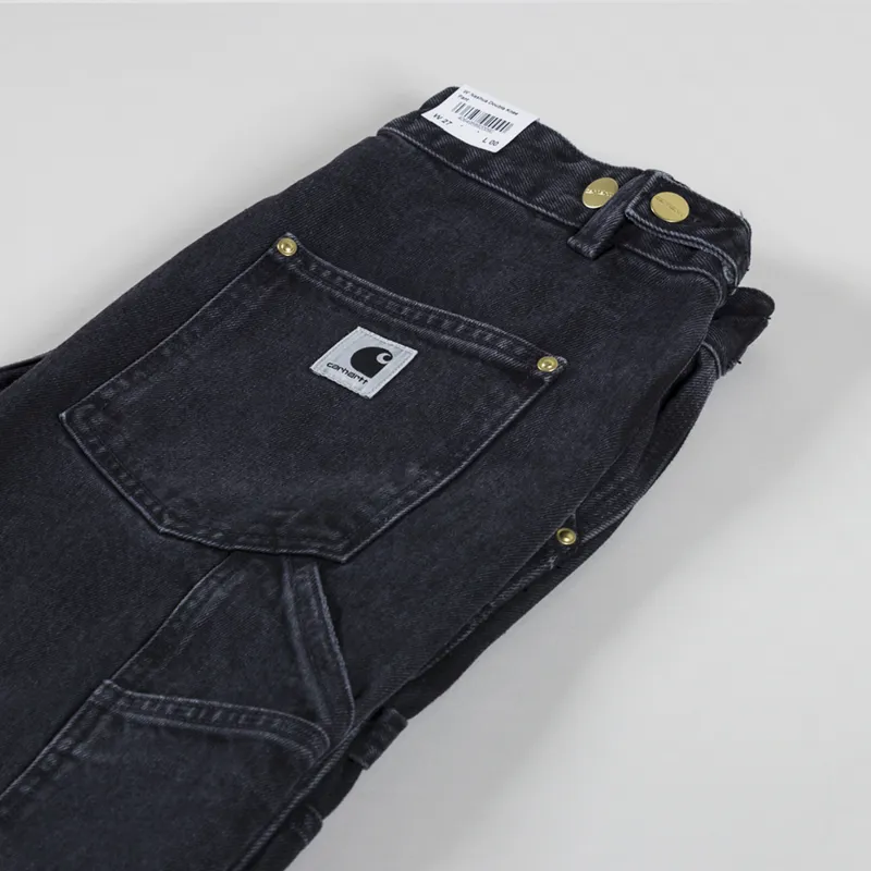 パンツ carhartt double Knee denim painter pants Carhartt Denim Double Knee Pants - Black Stone Washed | Flatspot