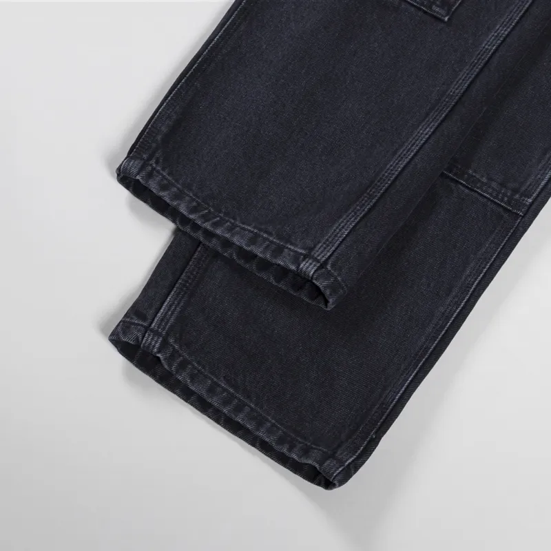 Carhartt WIP Womens Nashua Double Knee Pant Black Stone Washed-10