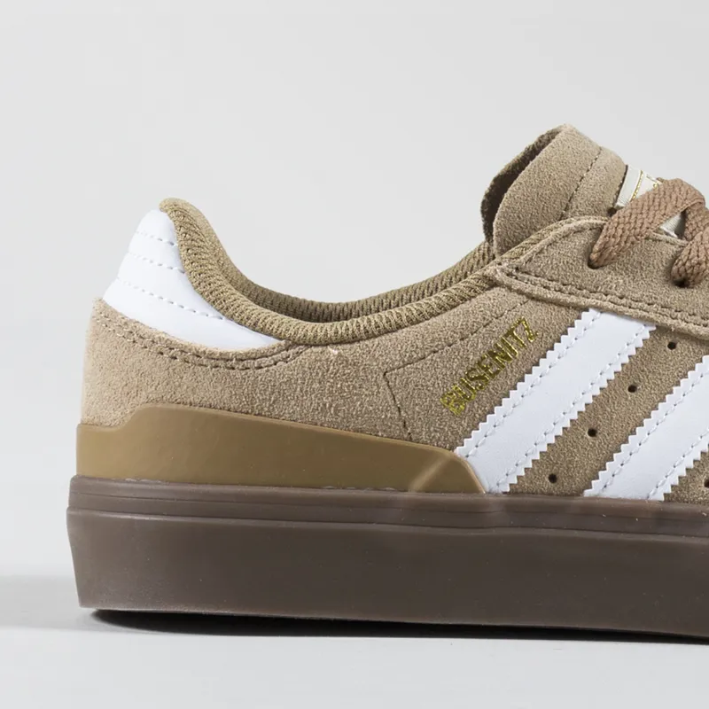 Adidas Skateboarding Busenitz Vulc II Shoes Cardboard Chalk White Gold Metallic-5