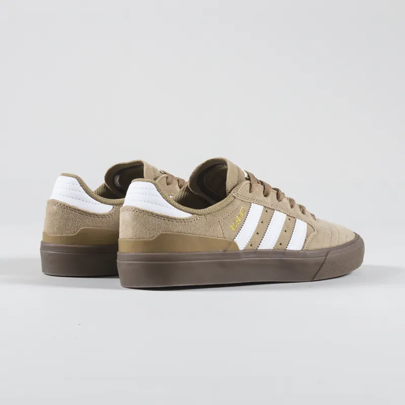 Adidas Skateboarding Busenitz Vulc II Shoes Cardboard Chalk White Gold Metallic-3
