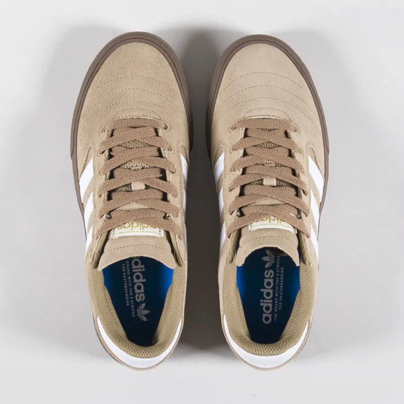 Adidas Skateboarding Busenitz Vulc II Shoes Cardboard Chalk White Gold Metallic-1