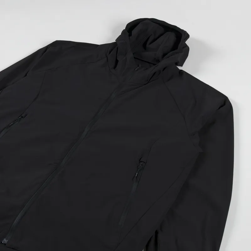 Snow Peak Mens Stretch Packable Ripstop Jacket Black
