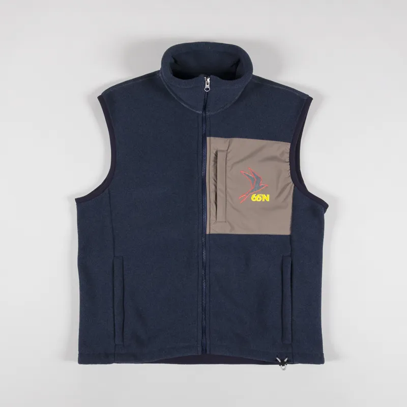 66 North Kria Fleece Vest Navy