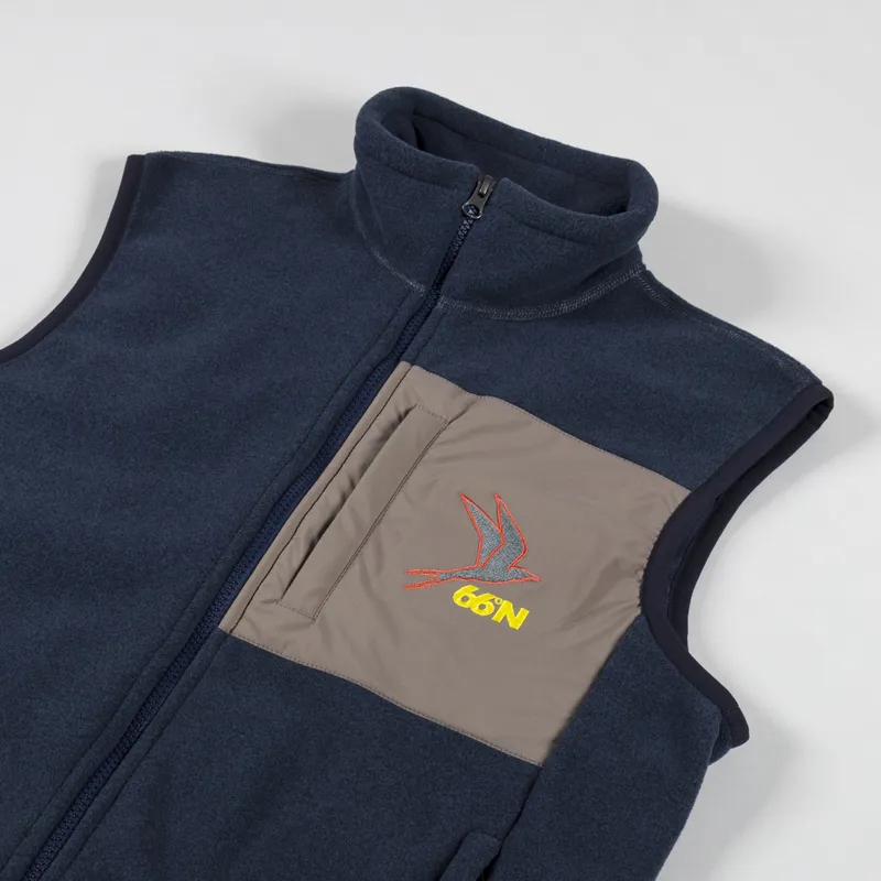 66 North Kria Fleece Vest Navy-3