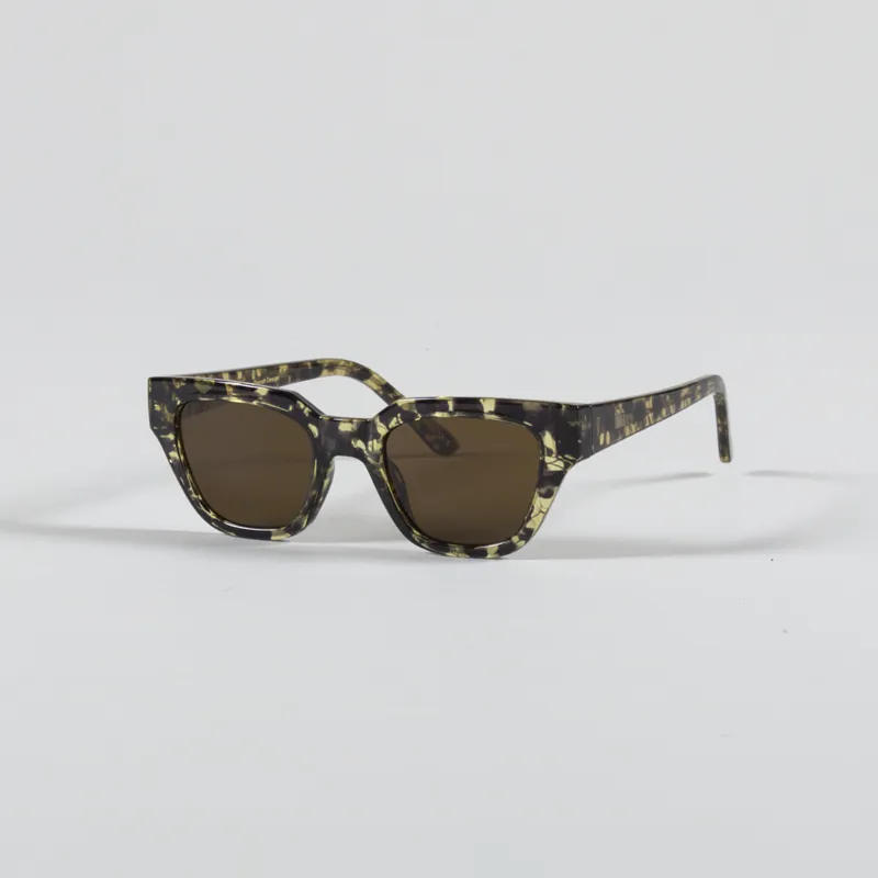 A.Kjaerbede Kaws Sunglasses Black Yellow Tortoise