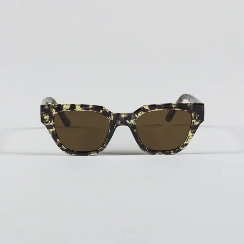 A.Kjaerbede Kaws Sunglasses Black Yellow Tortoise-1
