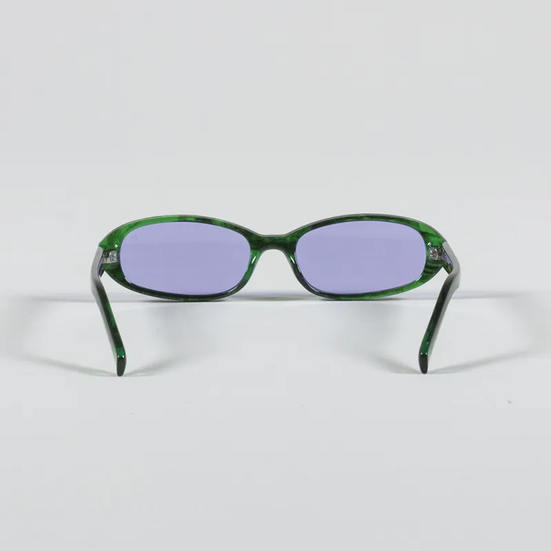 A.Kjaerbede Macy Sunglasses Green Marble Transparent-3