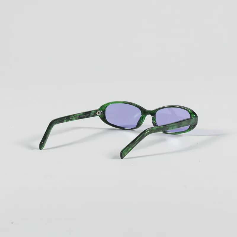A.Kjaerbede Macy Sunglasses Green Marble Transparent-2