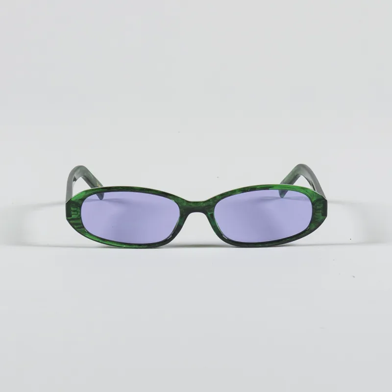 A.Kjaerbede Macy Sunglasses Green Marble Transparent-1