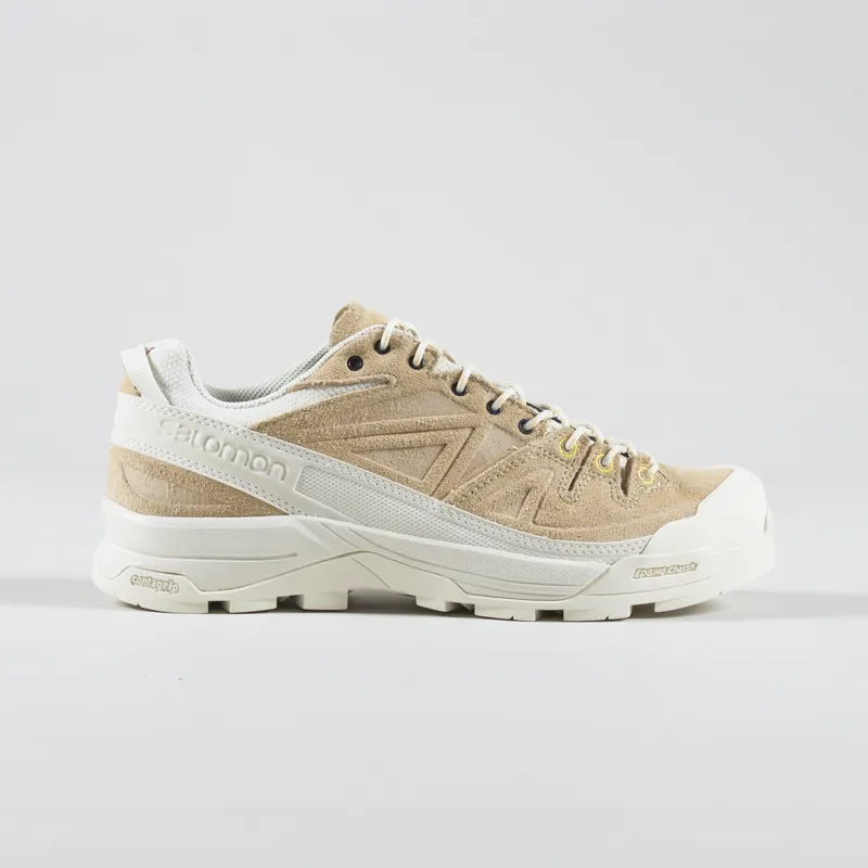 Salomon X-ALP Leather Shoes Vanilla Ice Almond Buff Banana Cream-4