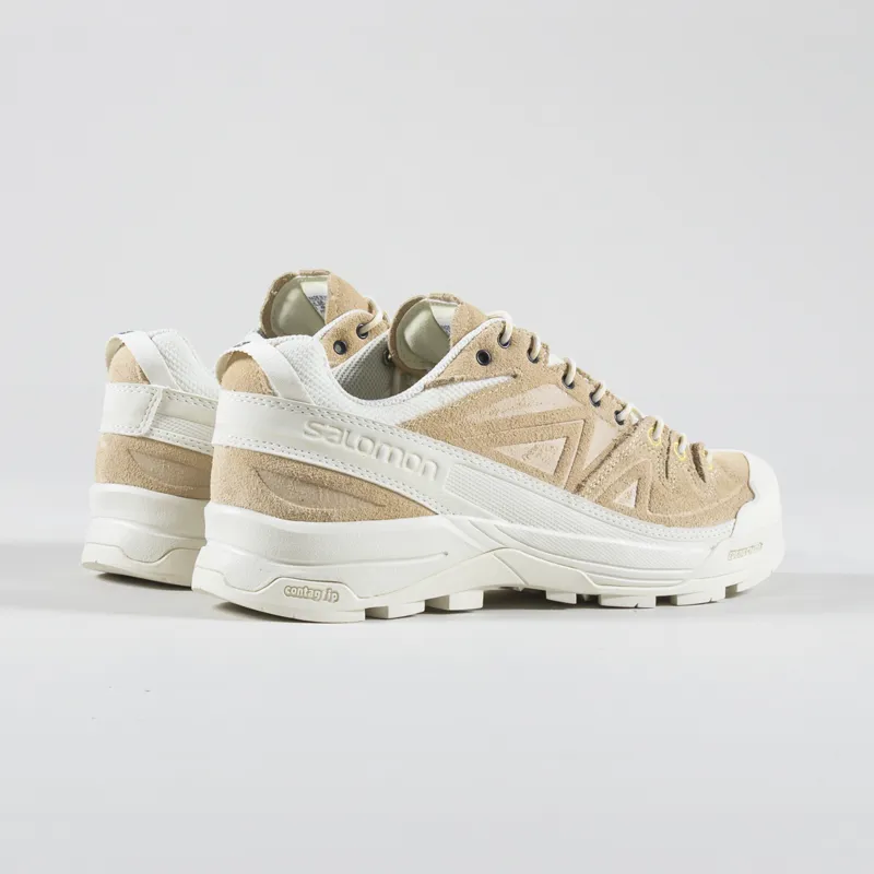 Salomon X-ALP Leather Shoes Vanilla Ice Almond Buff Banana Cream-3